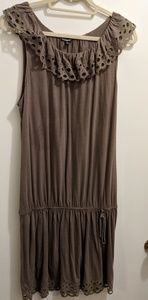 Grey/Olive Green Dress